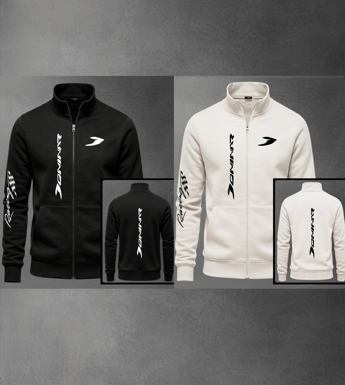 Buzo Cuello Alto Moto Dominar Estampado