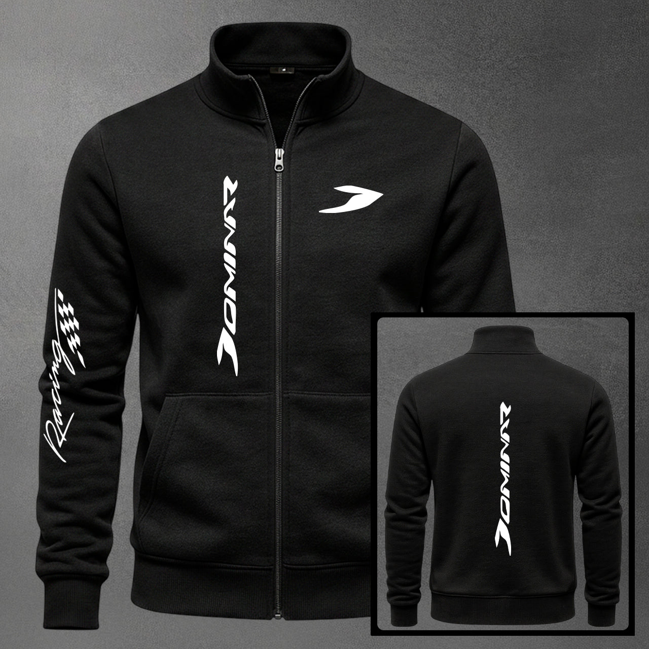 Buzo Cuello Alto Moto Dominar Estampado