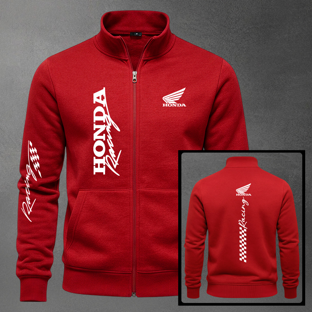 Buzo Cuello Alto Moto Honda Estampado