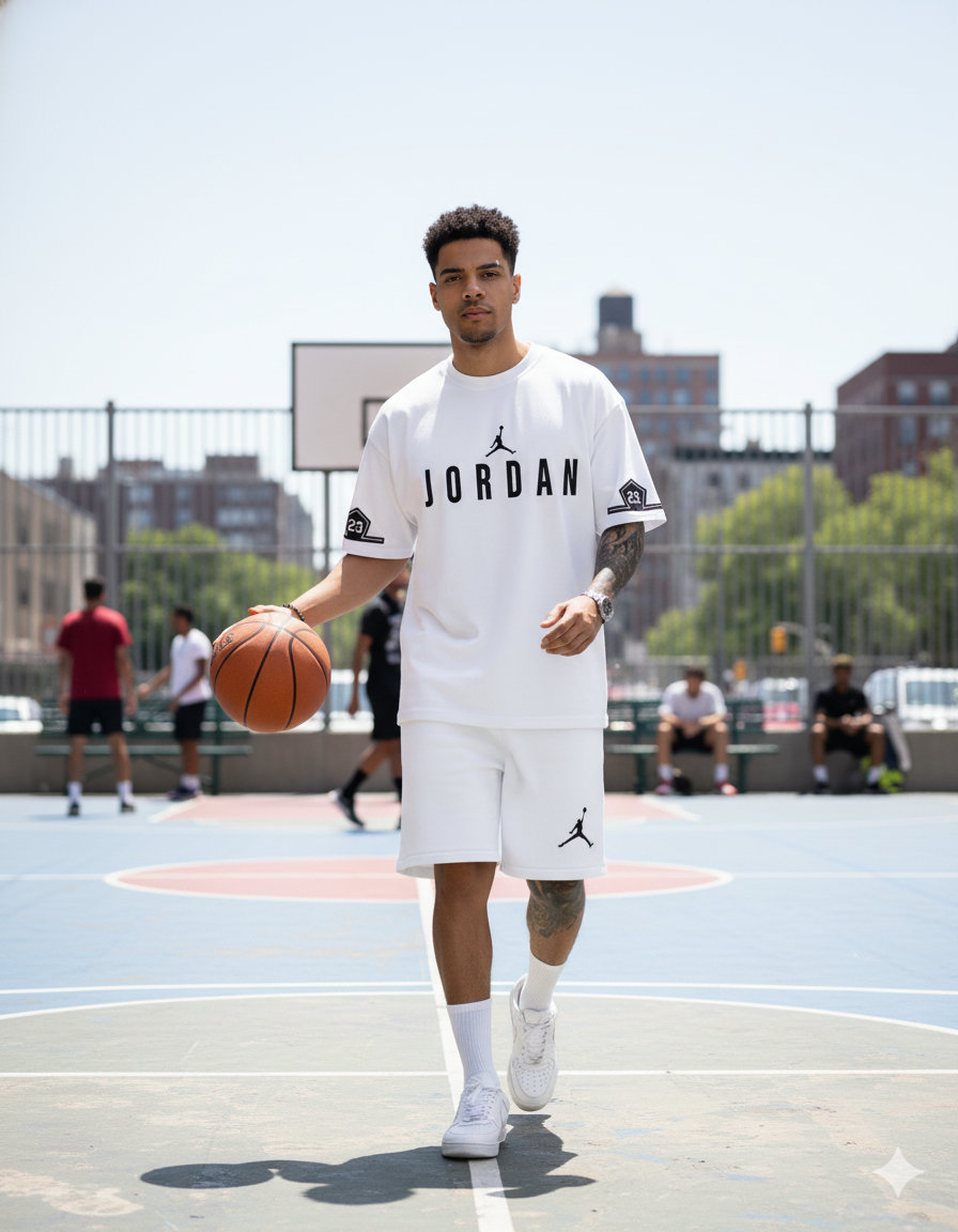 Camisa pantaloneta Oversizen jordan
