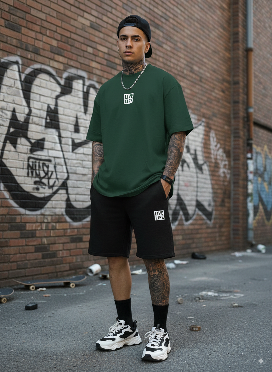 Camisas Pantalonetas Oversize LIVE LIFE