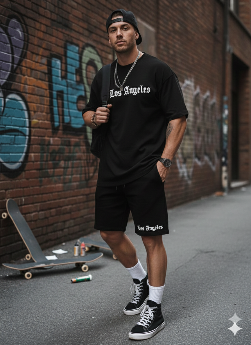Camisas Pantalonetas Oversize los ángeles