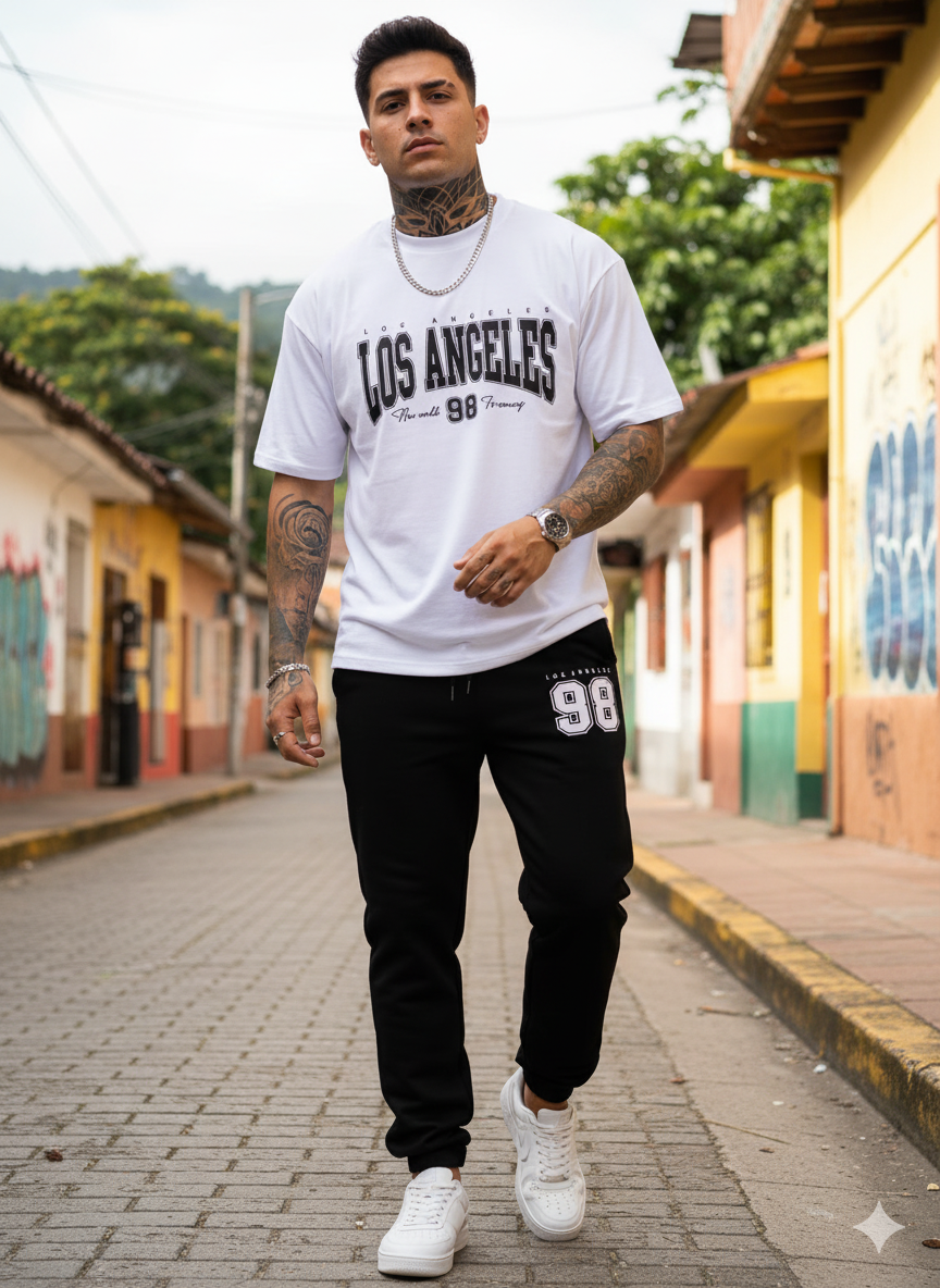 Camiseta Oversize Sudadera los angeles