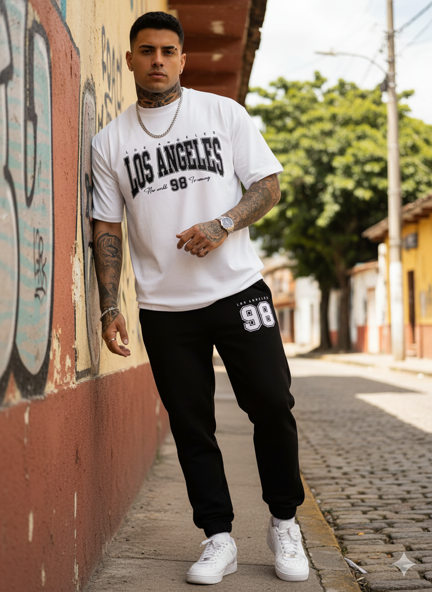 Camiseta Oversize Sudadera los angeles