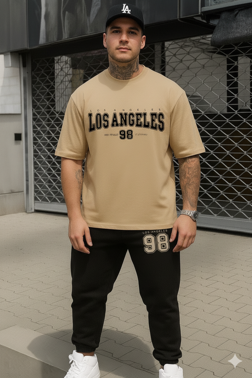 Camiseta Oversize Sudadera  los angeles 98