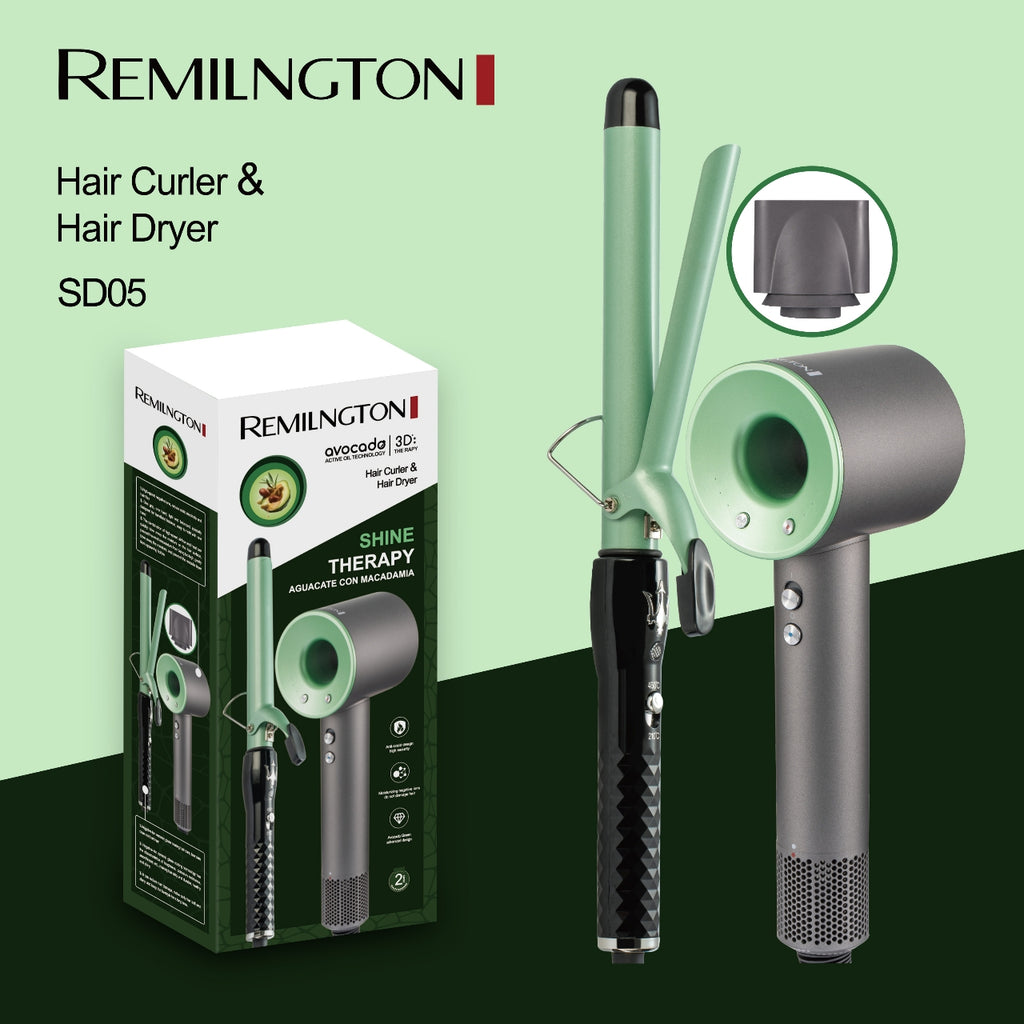 Combo Pinza y Secador Aguacate REMILNGTON