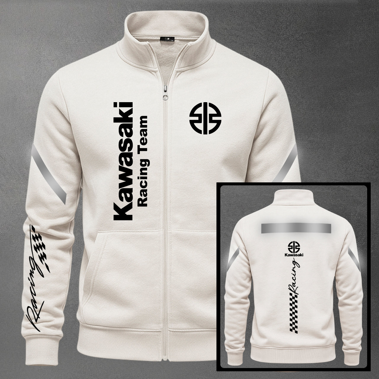 Kawasaki Reflectivo Estampado Cuello Alt