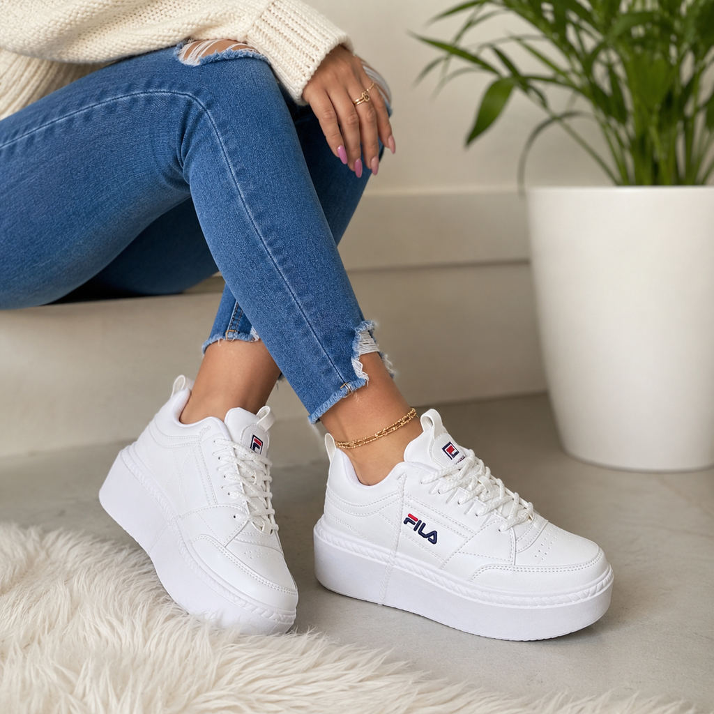 Premium Tenis F016 Suela Alta Dama
