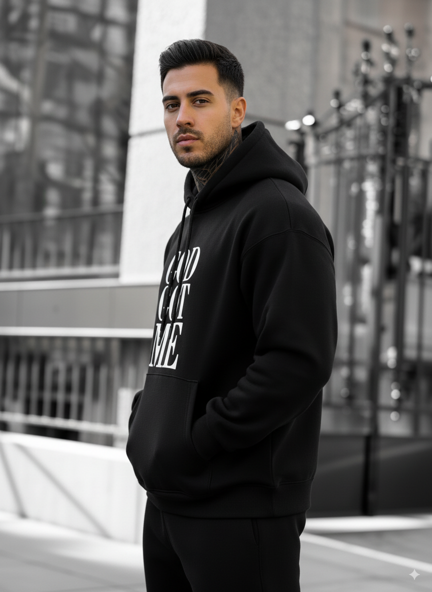 buzo Algodón Perchado Negro