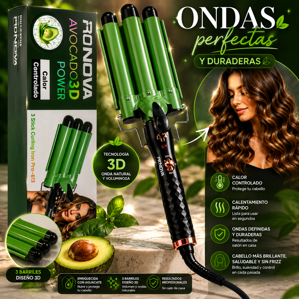 Ondulador De Sirena Aguacate